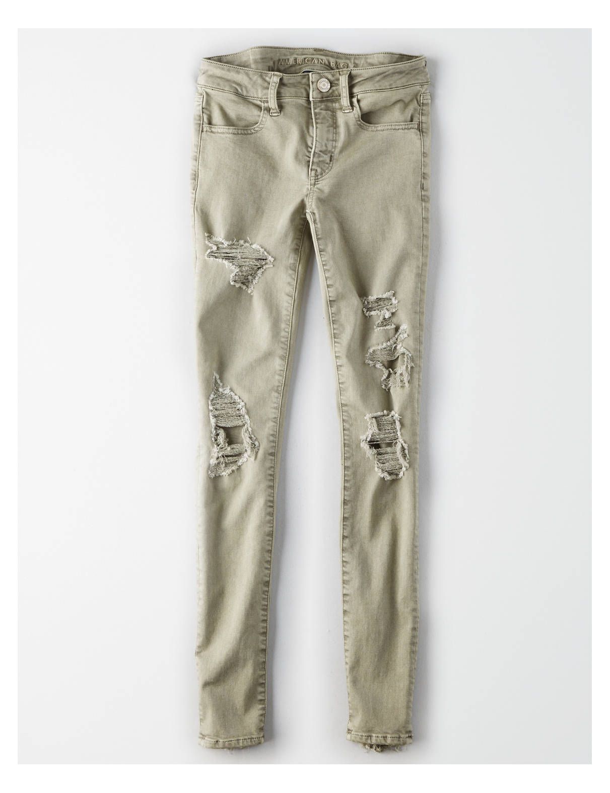 AE Ne(X)t Level Jegging, Dusty Sage | American Eagle Outfitters (US & CA)