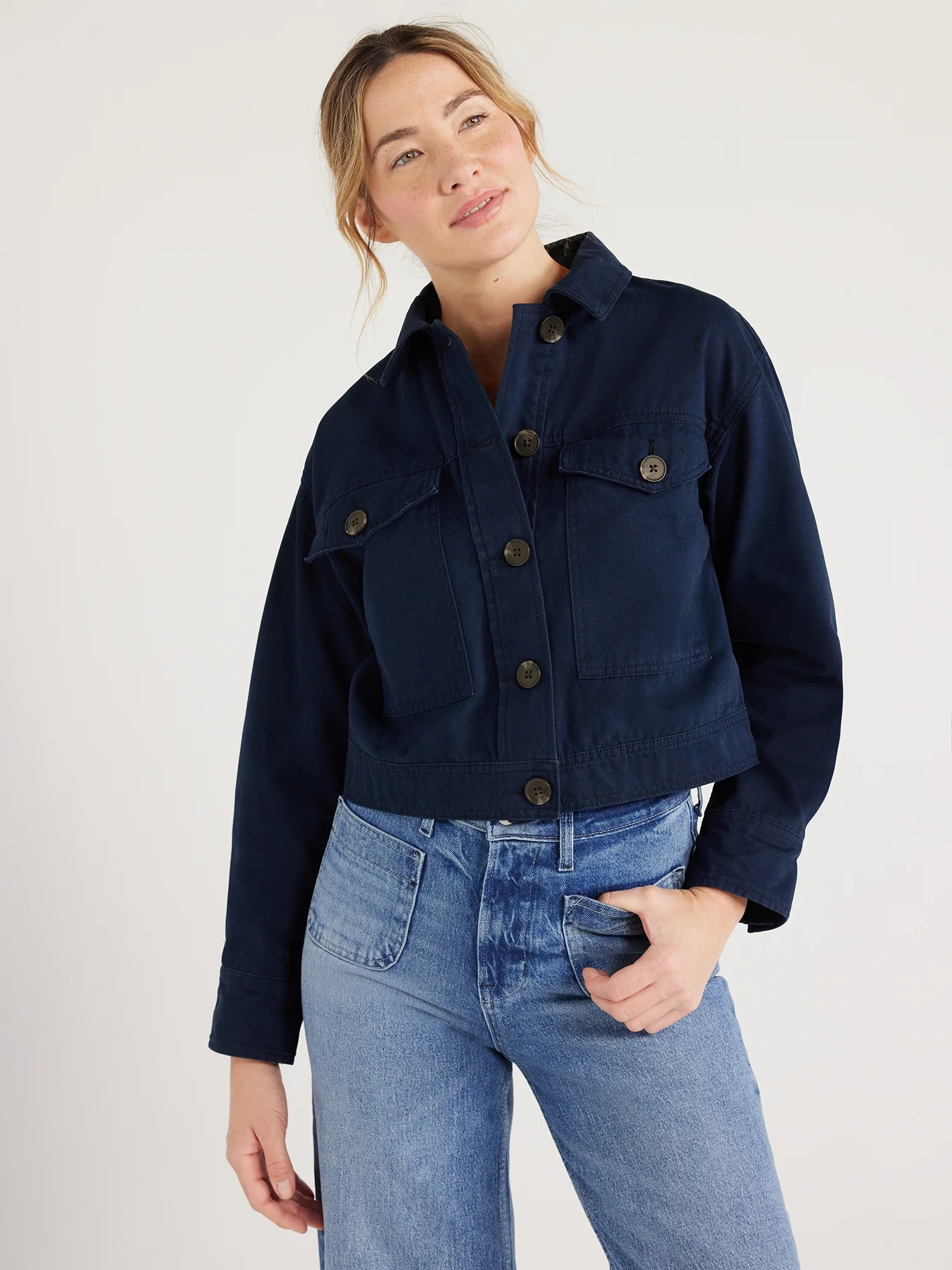 Free Assembly Women's Utility Jacket, Sizes XS-XXXL | Walmart (US)