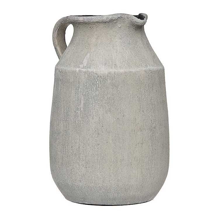 New! Charcoal Terracotta Vase with Handle | Kirkland's Home