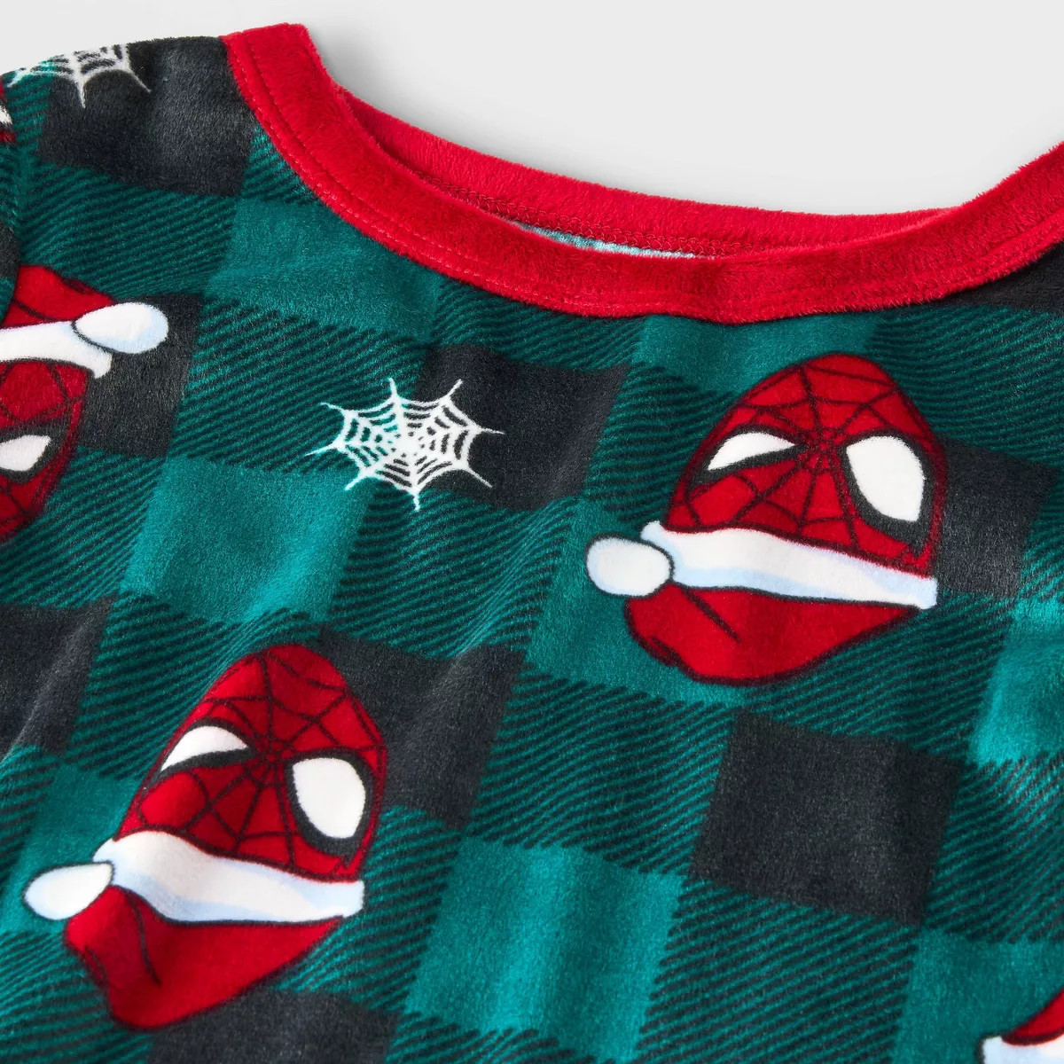 Toddler Boys' 2pc Snuggly Soft Spider-Man Christmas Pajama Set - Green | Target