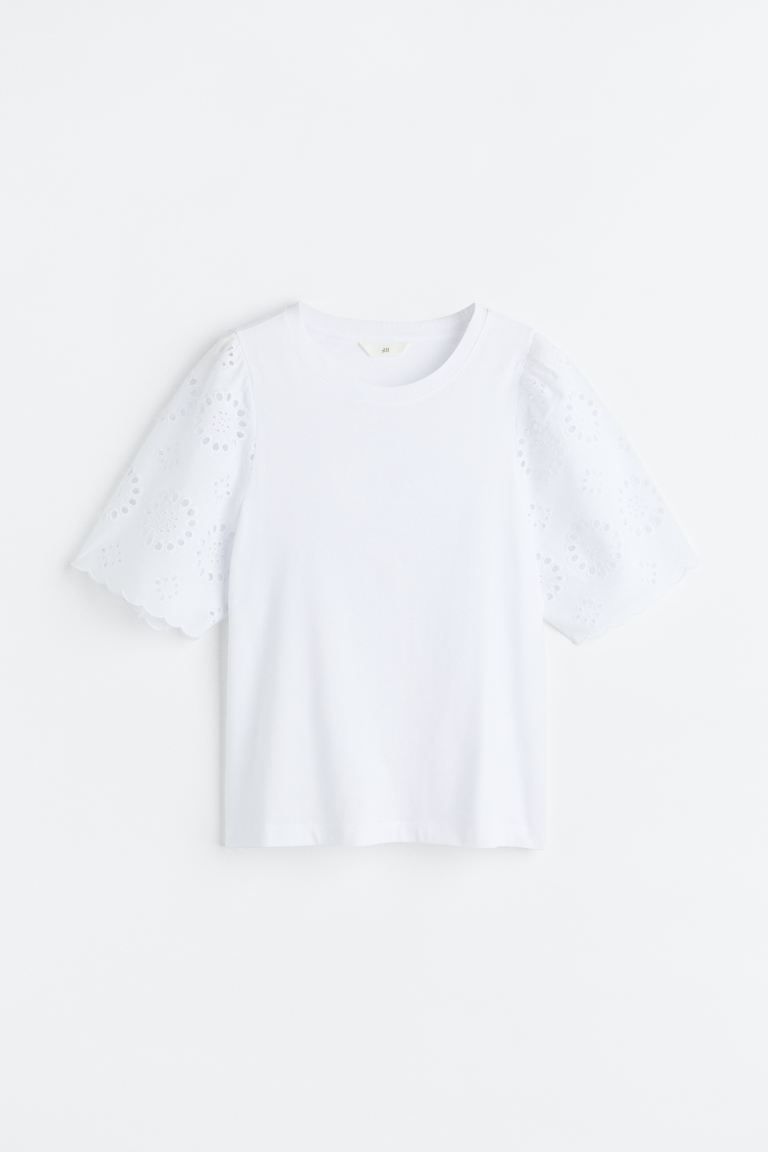 Broderie anglaise T-shirt | H&M (UK, MY, IN, SG, PH, TW, HK)