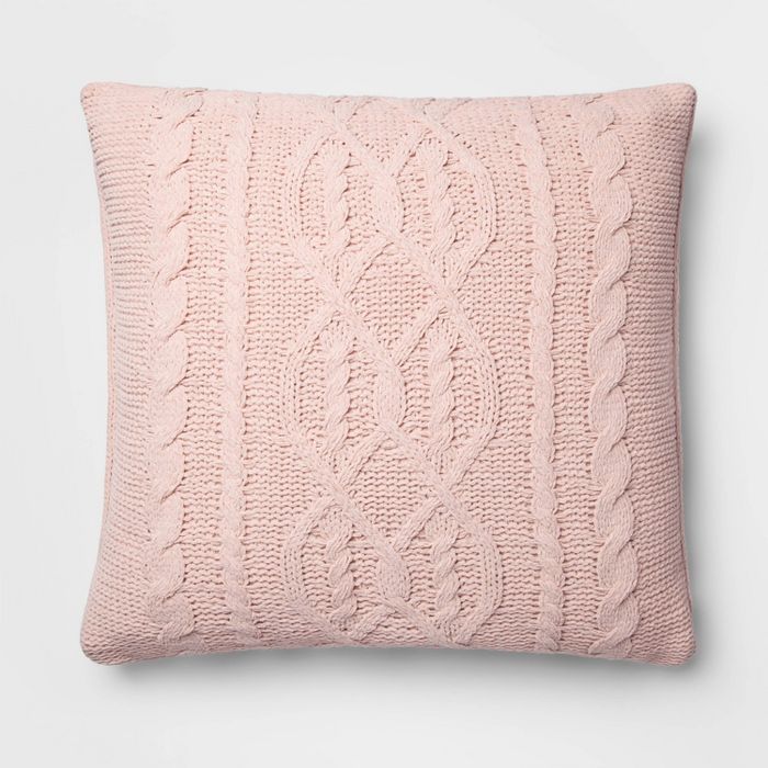 Cable Knit Chenille Throw Pillow - Threshold™ | Target