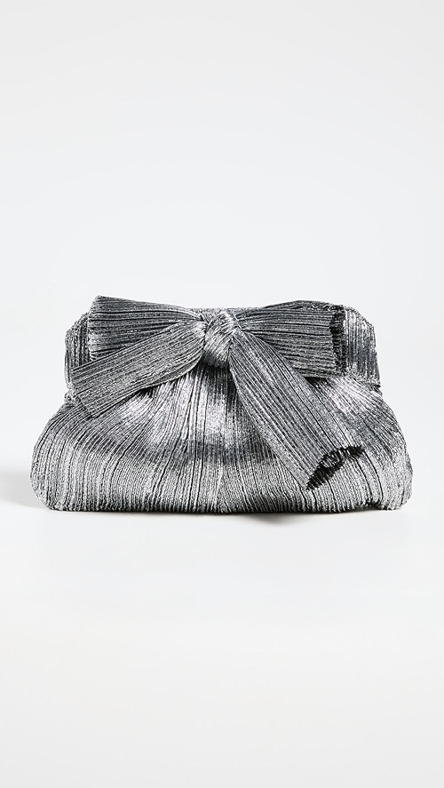 Pleated Frame Clutch with Bow | Shopbop