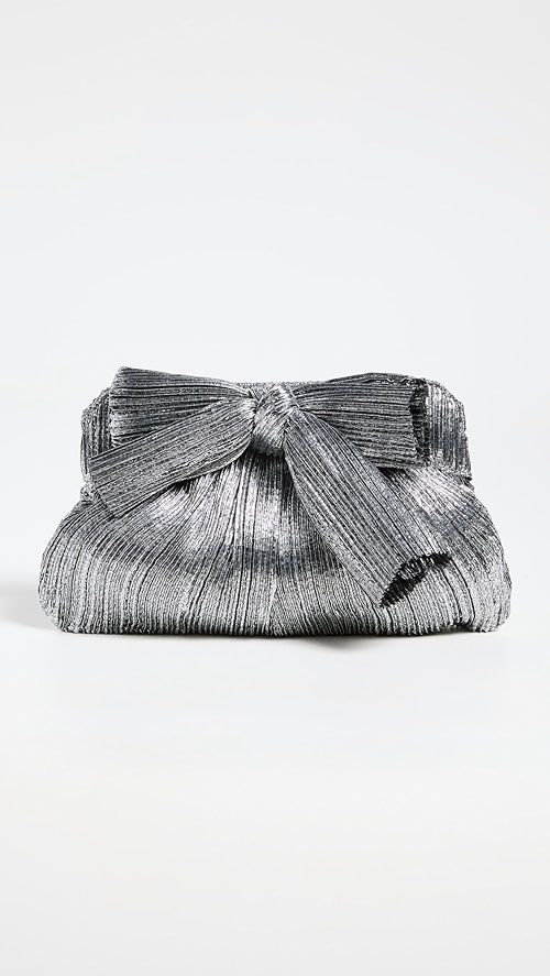 Pleated Frame Clutch with Bow | Shopbop