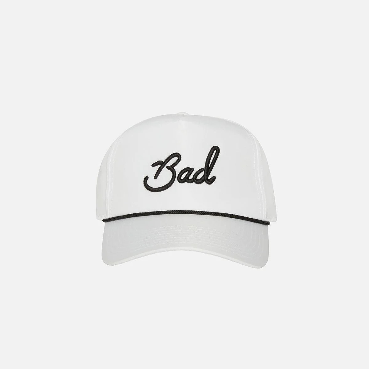 "Bad" Rope Golf Hat - White - Bad Birdie | Bad Birdie