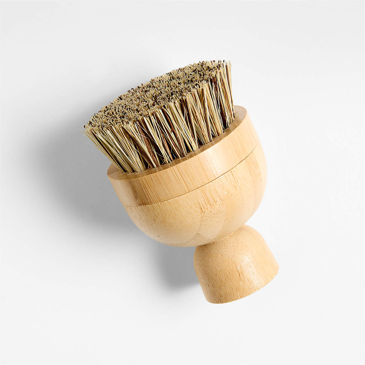 Clean by Crate Natural Palm Brush with Replaceable Head | Crate & Barrel | Crate & Barrel