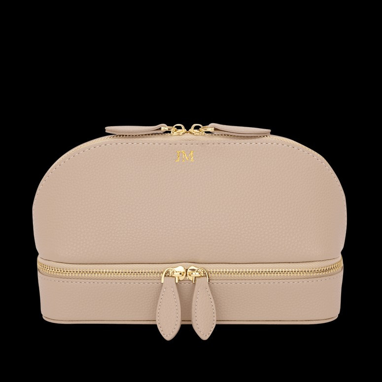 Lily & Bean Leather Travel Shell Style Bag Nude | Lily and Bean