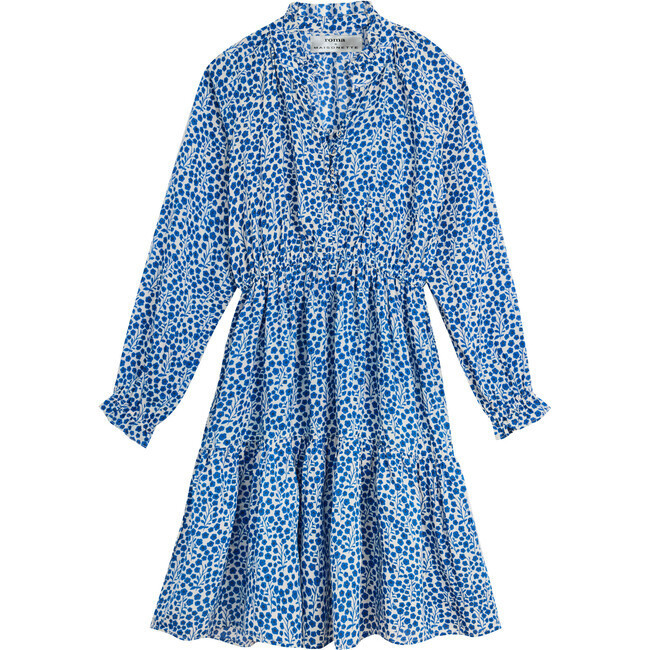 Maisonette x Roma Girls Sienna Dress, Blue Floral | Maisonette
