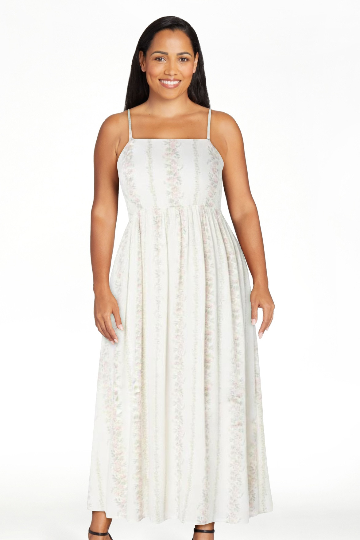 Bridgerton Celebrity Pink Women's Tie Back Midi Dress, Sizes XS-XXXL | Walmart (US)