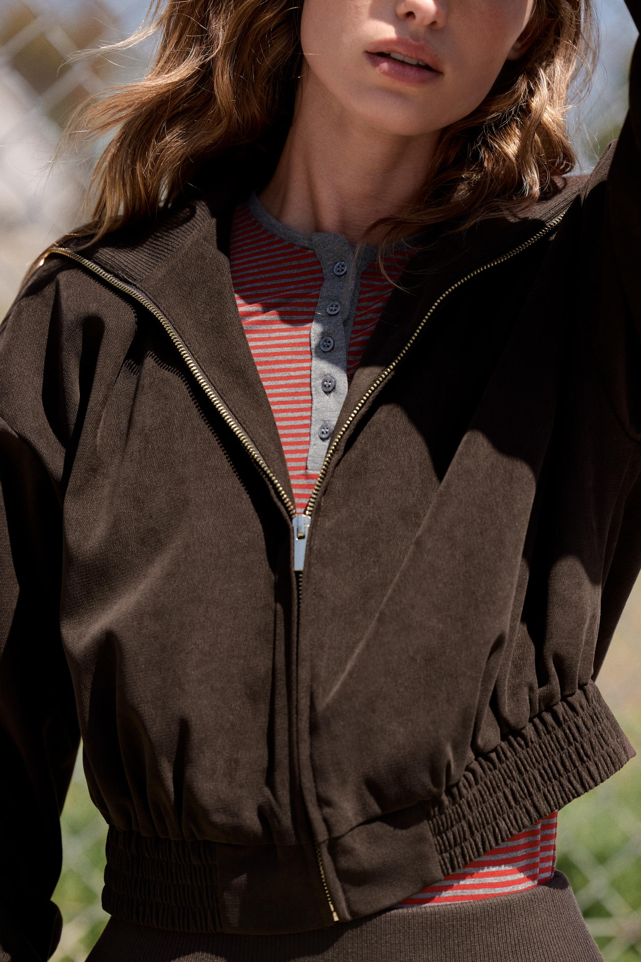 SHORT RIB-COLLAR JACKET | Zara UK
