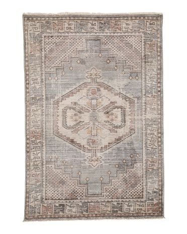 Made In Turkey 4x6 Transitional Medallion Area Rug | TJ Maxx