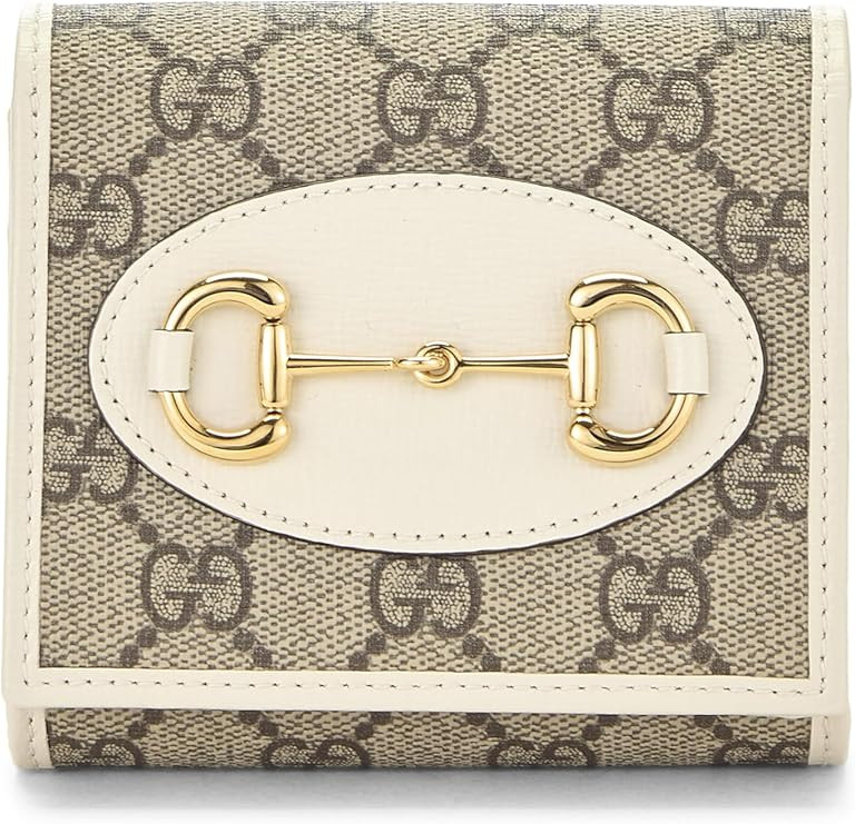 Amazon.com: Gucci, Pre-Loved White Original GG Supreme Canvas Horsebit Wallet, White : Luxury Sto... | Amazon (US)