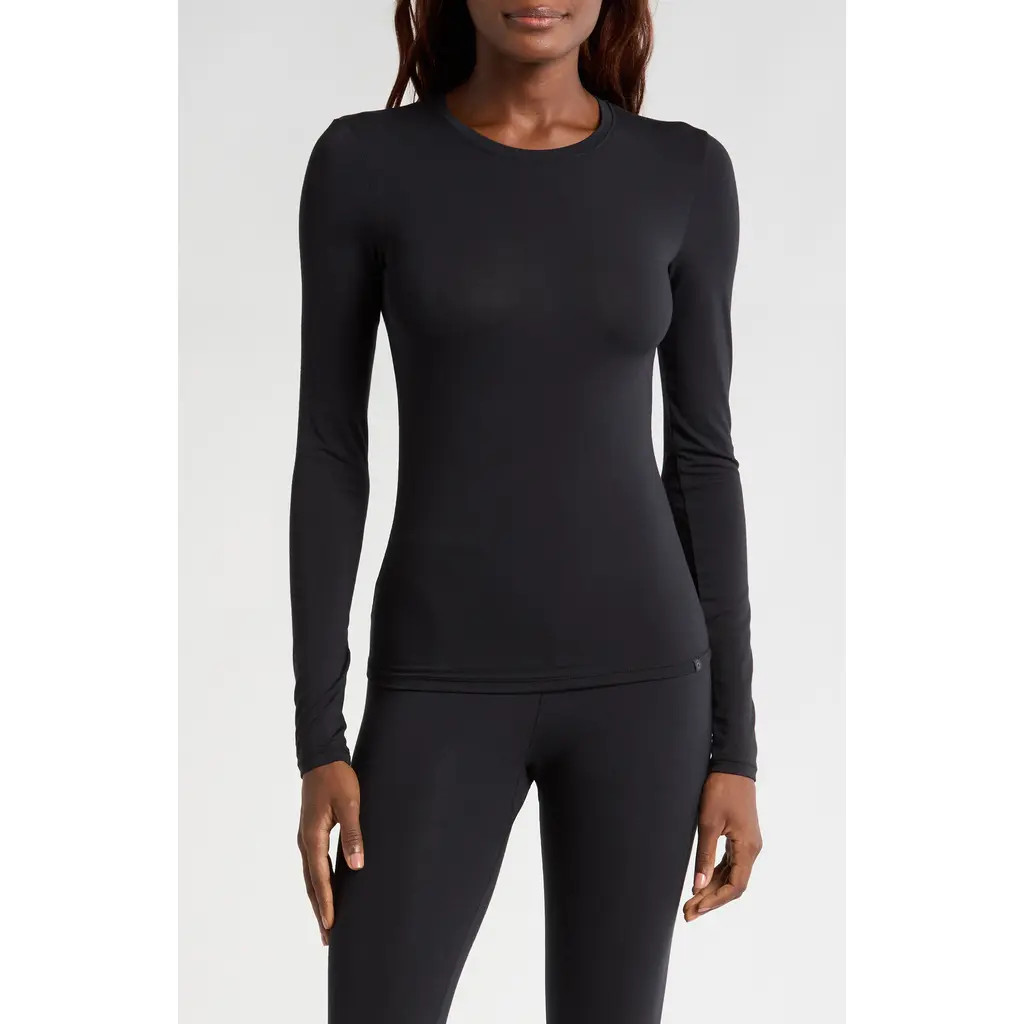 UGG(r) Aidelene Long Sleeve Sleep Top in Black at Nordstrom, Size Small | Nordstrom