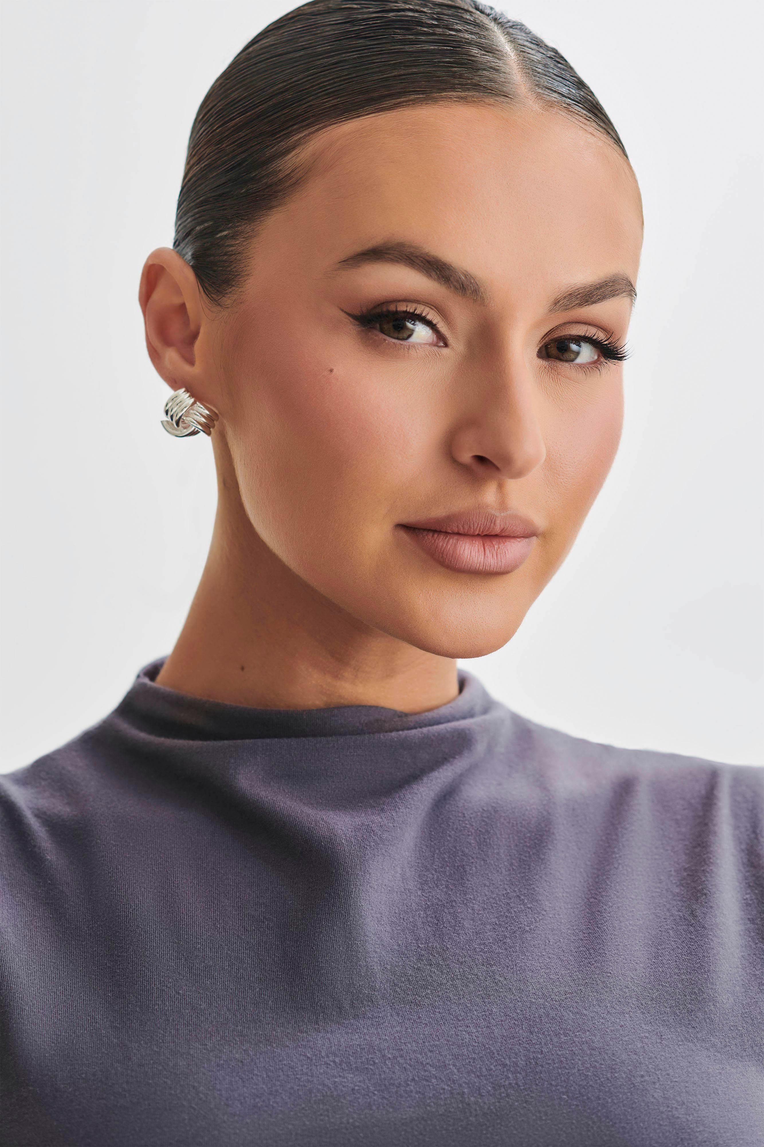 Rowan Knotted Earrings - Silver | MESHKI US