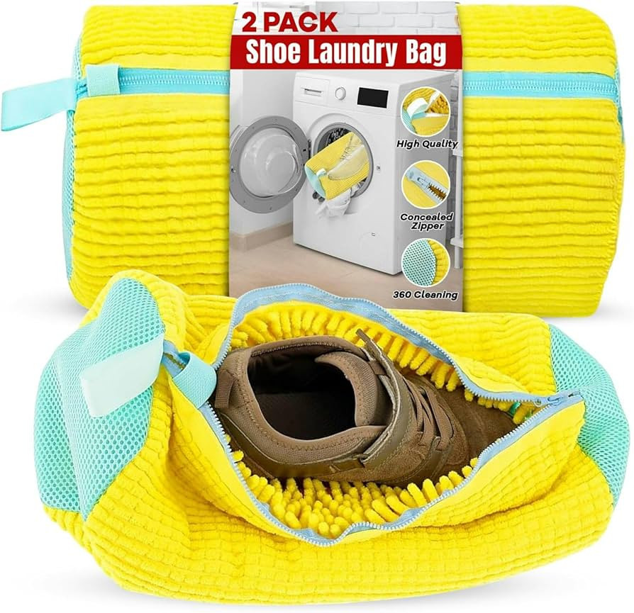Shoe Washing Machine Bag, Shoe Laundry Bag for Sneakers, Boots & Delicate Footwear, Reusable Shoe... | Amazon (US)