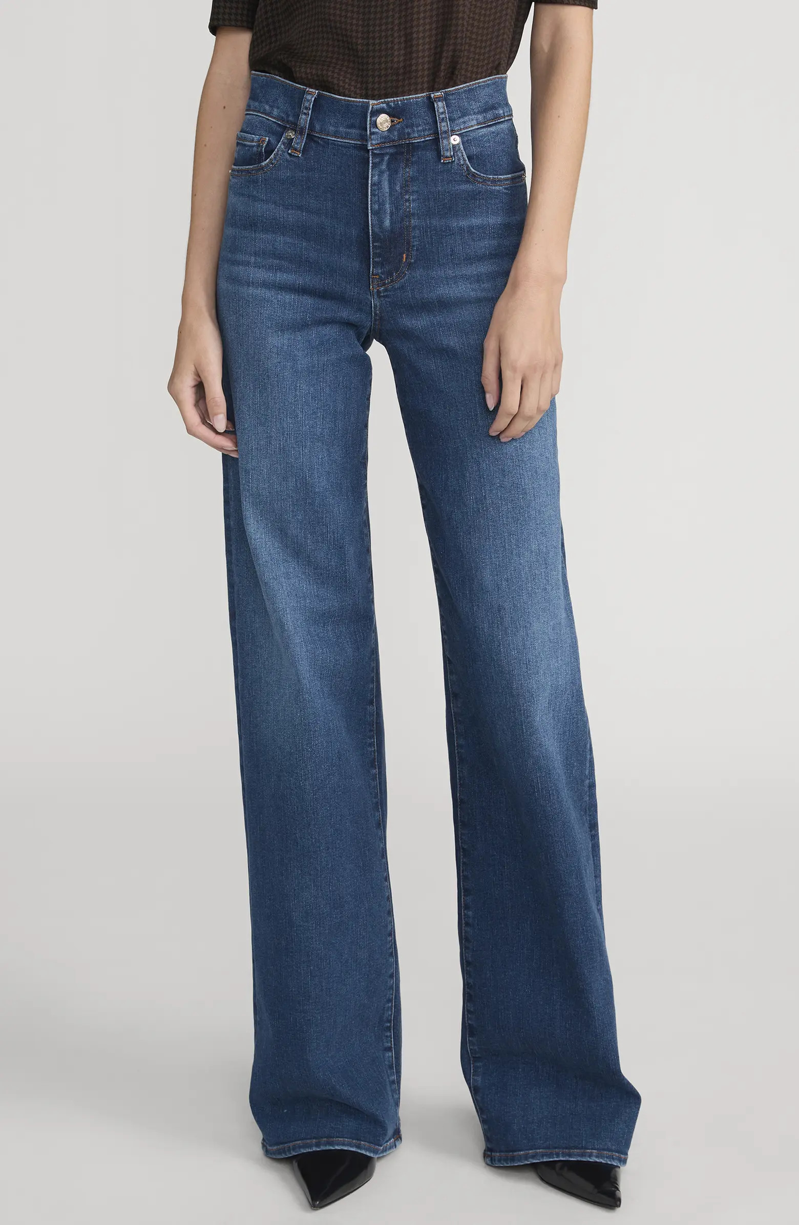 Long Le Slim Palazzo High Waist Wide Leg Jeans | Nordstrom