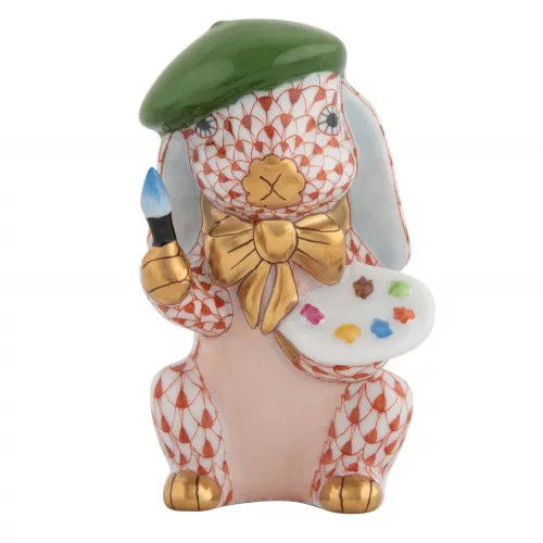 Painter Bunny Rust 1.5 In L X 1.5 In W X 2.5 In H | Gracious Style