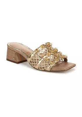 Sam Edelman Women's Webster Sandals, Gold, 6.5M | Belk