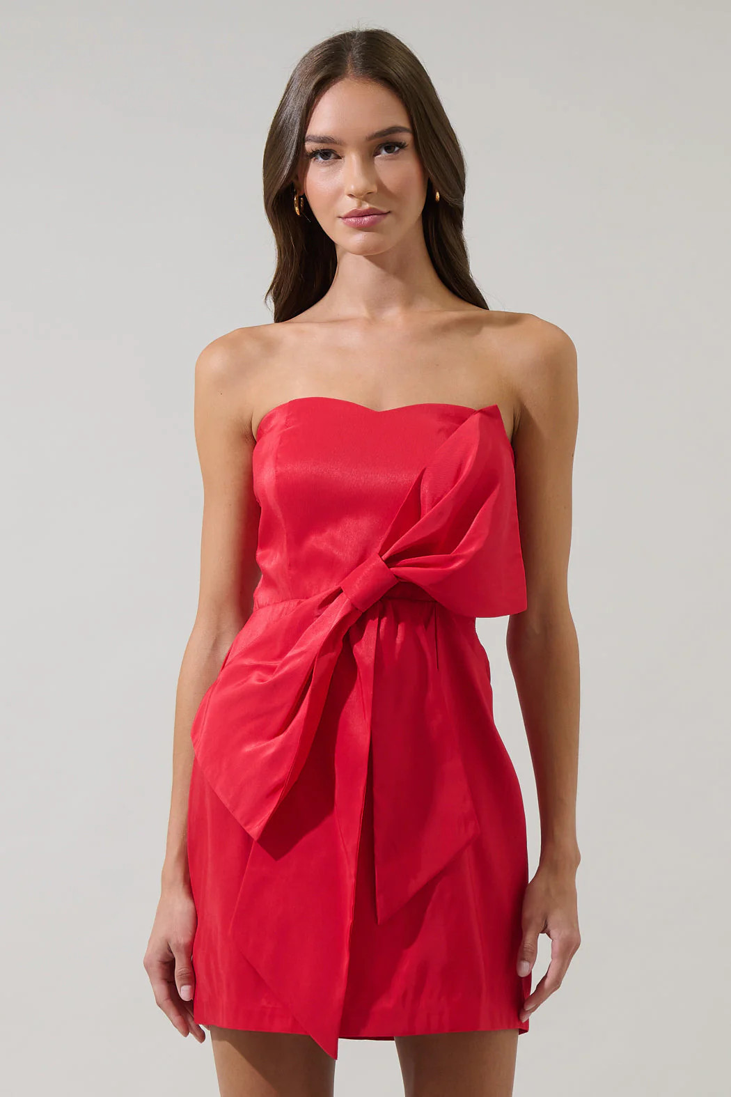Albina Strapless Bow Mini Dress | Sugarlips