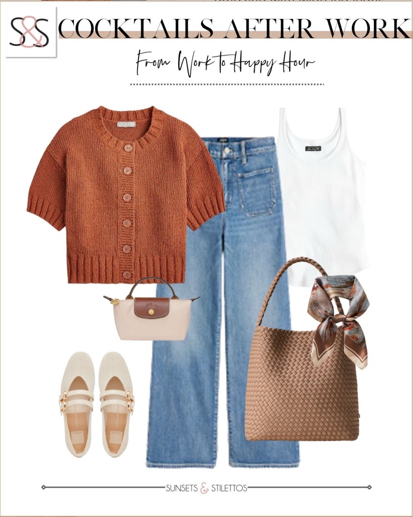 The short sleeve cardigan is perfect for work to the weekend! These flats are amazing with wide leg jeans for casual office wear!

Sunsets and Stilettos, workwear, Mary Jane

#LTKOver40 #LTKWorkwear #LTKWatchNow