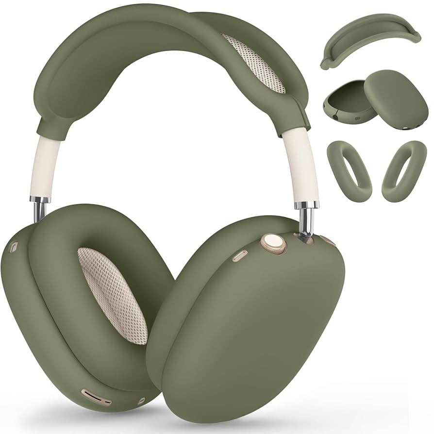 Silicone Case Cover for AirPods Max,Ear Pad Case Cover/Ear Cups Cover/Headband Cover for AirPods ... | Amazon (US)