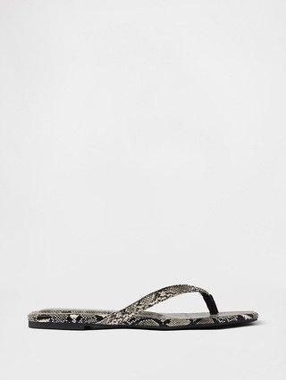 Vegan Leather Flip Flop Sandals | Gap (US)