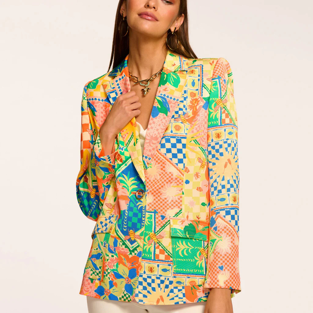 Maddie Printed Blazer | Ramy Brook
