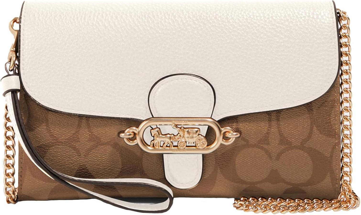 Coach Women's Signature Elle Hardware Chain Crossbody | Amazon (US)