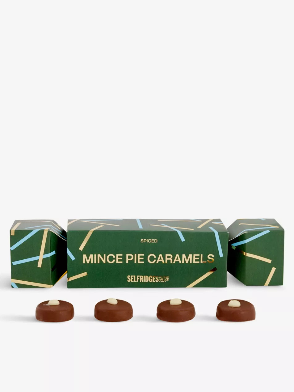 Milk chocolate mince pie and caramel cracker 50g | Selfridges