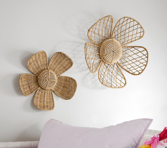 Rattan Flowers, Set of 2 | Pottery Barn Kids
