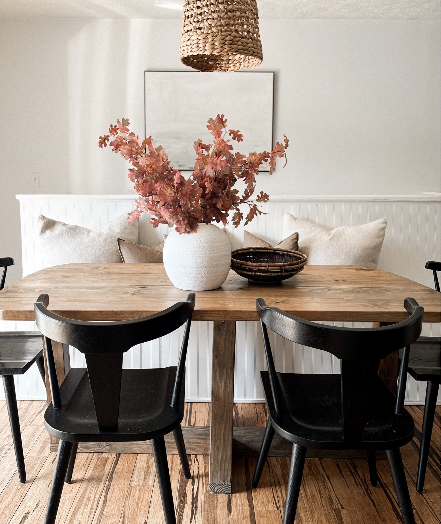 Breakfast nook dining chairs ON SALE & in stock $136! my favorite dining chairs!
so beautiful modern + sleek yet classic. 

Black dining chair. Dining room. Breakfast nook. Dining table. Dining chairs. Kitchen chairs. Fall dining room. Thanksgiving. Tablescape. Fall floral. Fall florals. Fall branches. Fall stems. Vase. Amazon decor. Home decor  

#LTKhome #LTKsalealert #LTKSeasonal