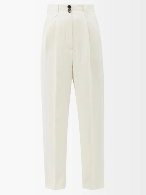 Racil - Gentleman Wool Tailored Trousers - Womens - Ivory | Matches (US)