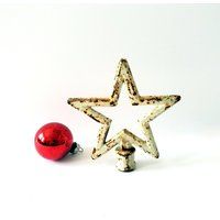Vintage Iron Star Tree Topper, Rustic Christmas Decor | Etsy (US)