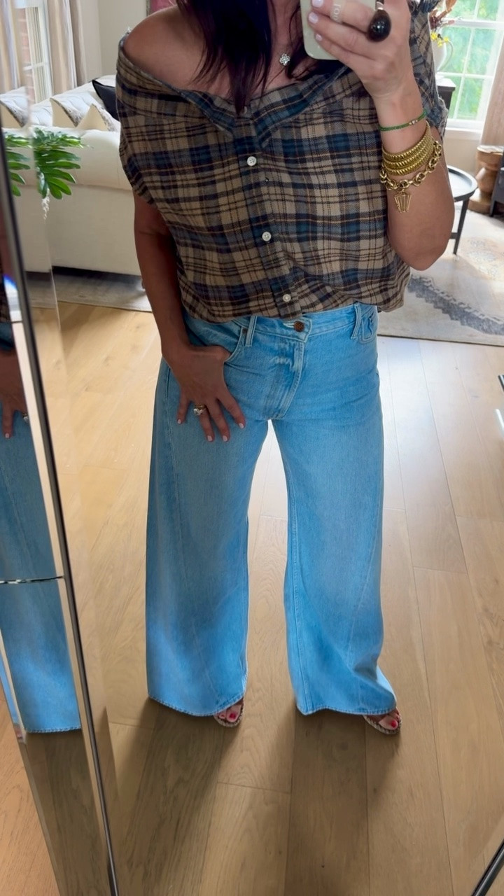 Lemon twist jeans and a twist on an old flannel shirt redone

#LTKCon #LTKOver40 #LTKTravel
