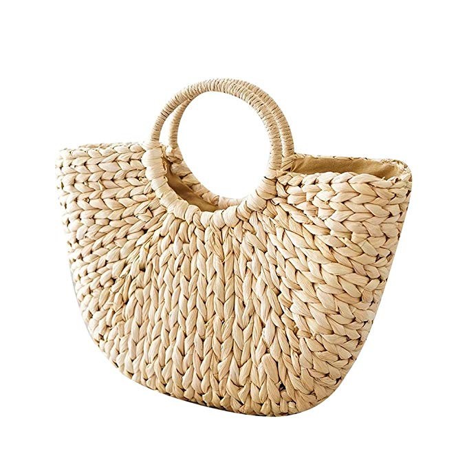 Straw Bag Tote Handmade Woven Handbag Tote Fashion Beach Straw Bags For Women | Amazon (US)