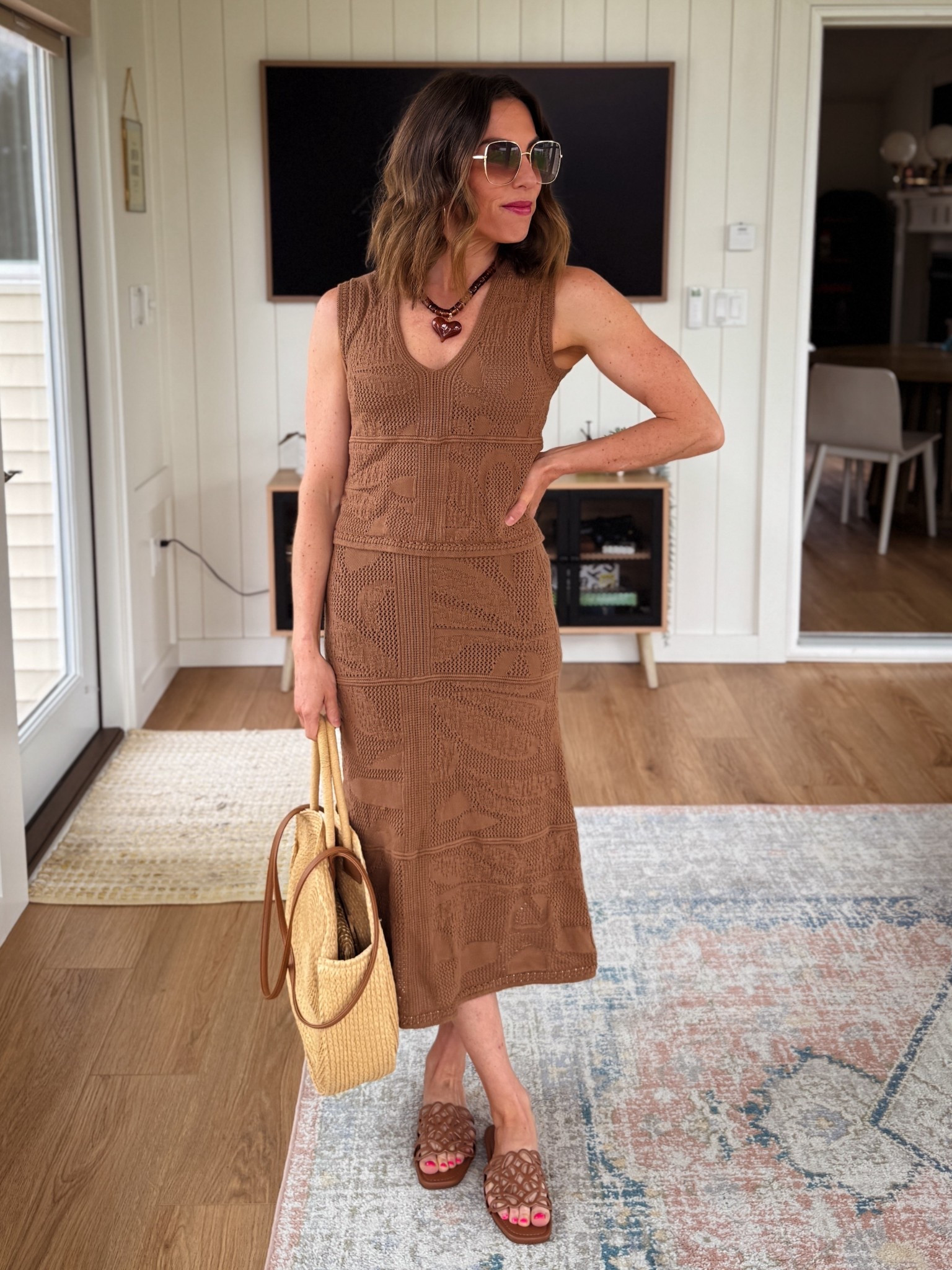 Love this brown set that look more expensive than it is! XS in top & bottom 🤎🤎

#LTKOver40 #LTKootd #LTKPetite