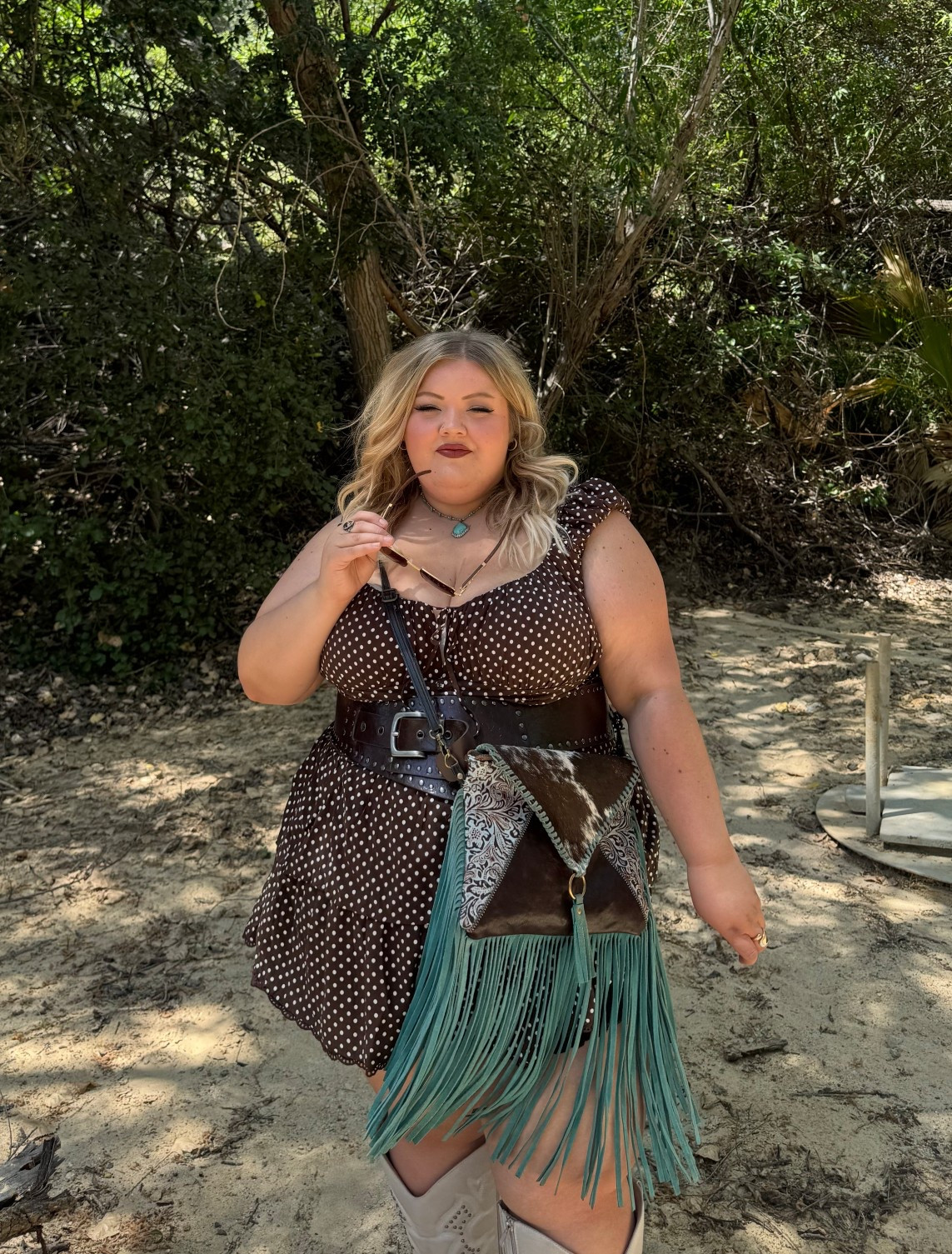 Another moment for this dress! 🤎🤍

Wild Fable @Target 
I’m wearing a size XXL and for reference usually wear a 16/18 and I’m 5’1. 

#LTKFestival #LTKootd #LTKPlusSize
