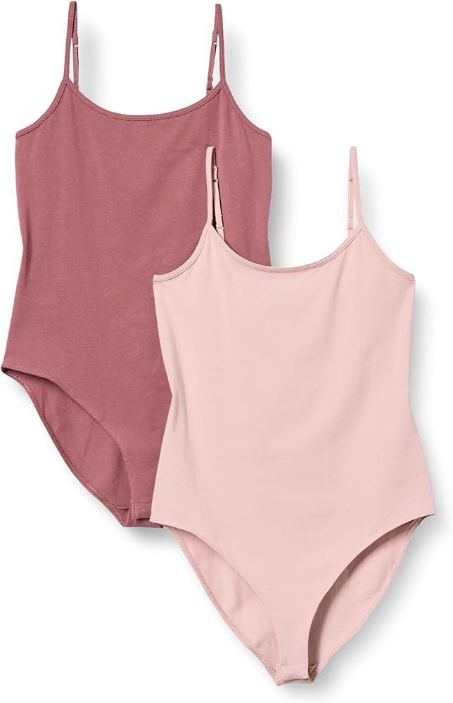 Amazon Essentials Women's Slim-Fit Cami Bodysuit, Pack of 2 | Amazon (US)
