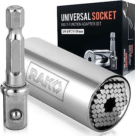RAK Universal Socket Tool - Super Socket Unscrew Any Bolt - Birthday & Christmas Gifts for Dad Wh... | Amazon (US)