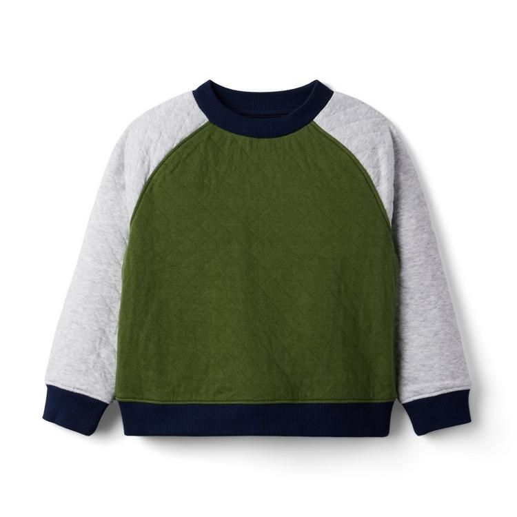 Quilted Colorblocked Sweatshirt | Janie and Jack