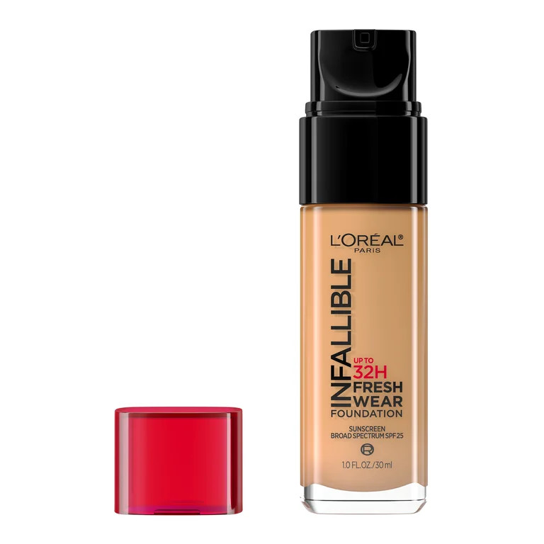 L'Oreal Paris Infallible Fresh Wear 32 Hr Liquid Foundation Makeup, 480 Radiant Sand, 1 fl oz | Walmart (US)