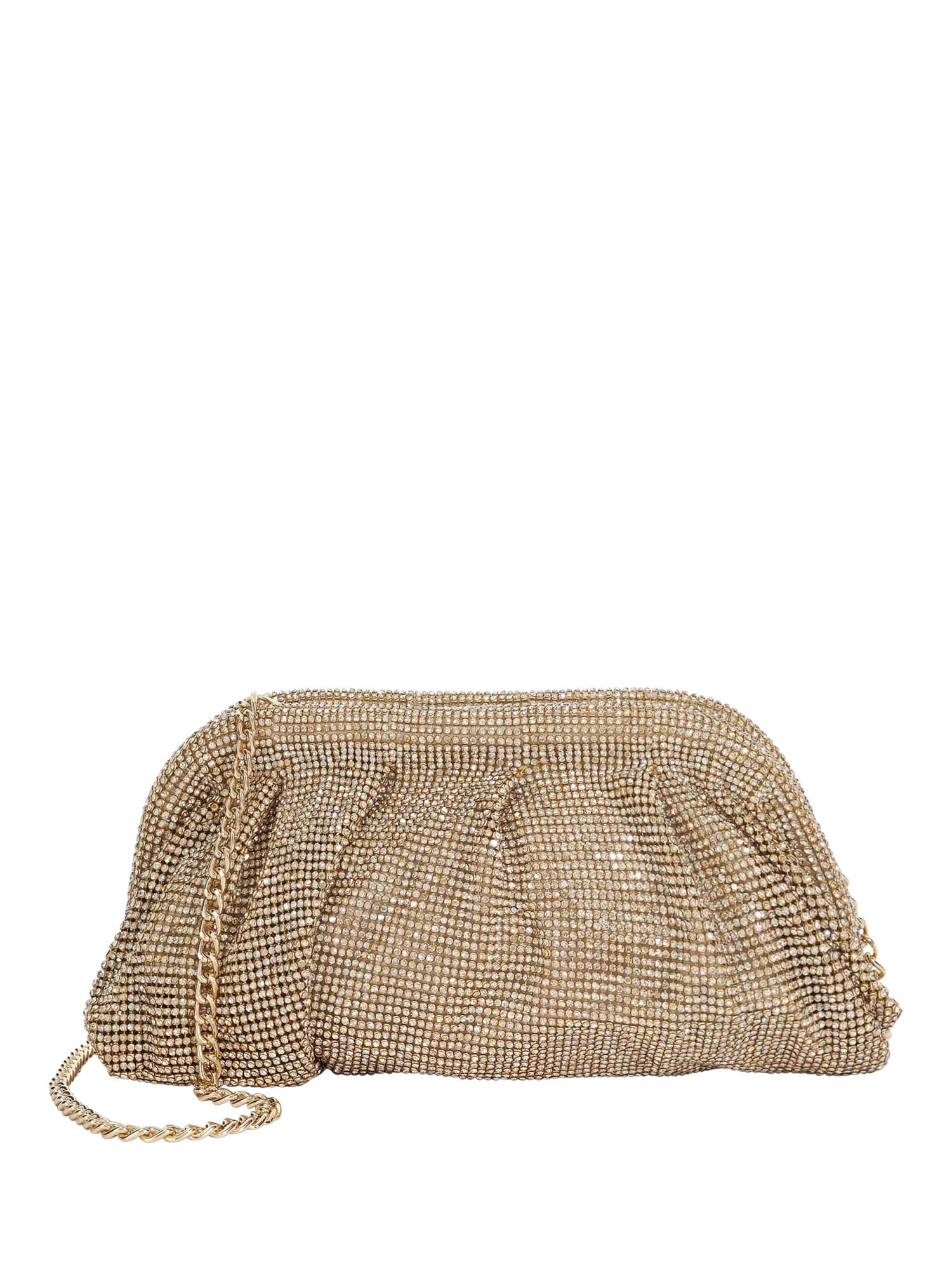 Dune Elegent Embellished Clutch Bag, Gold | John Lewis (UK)