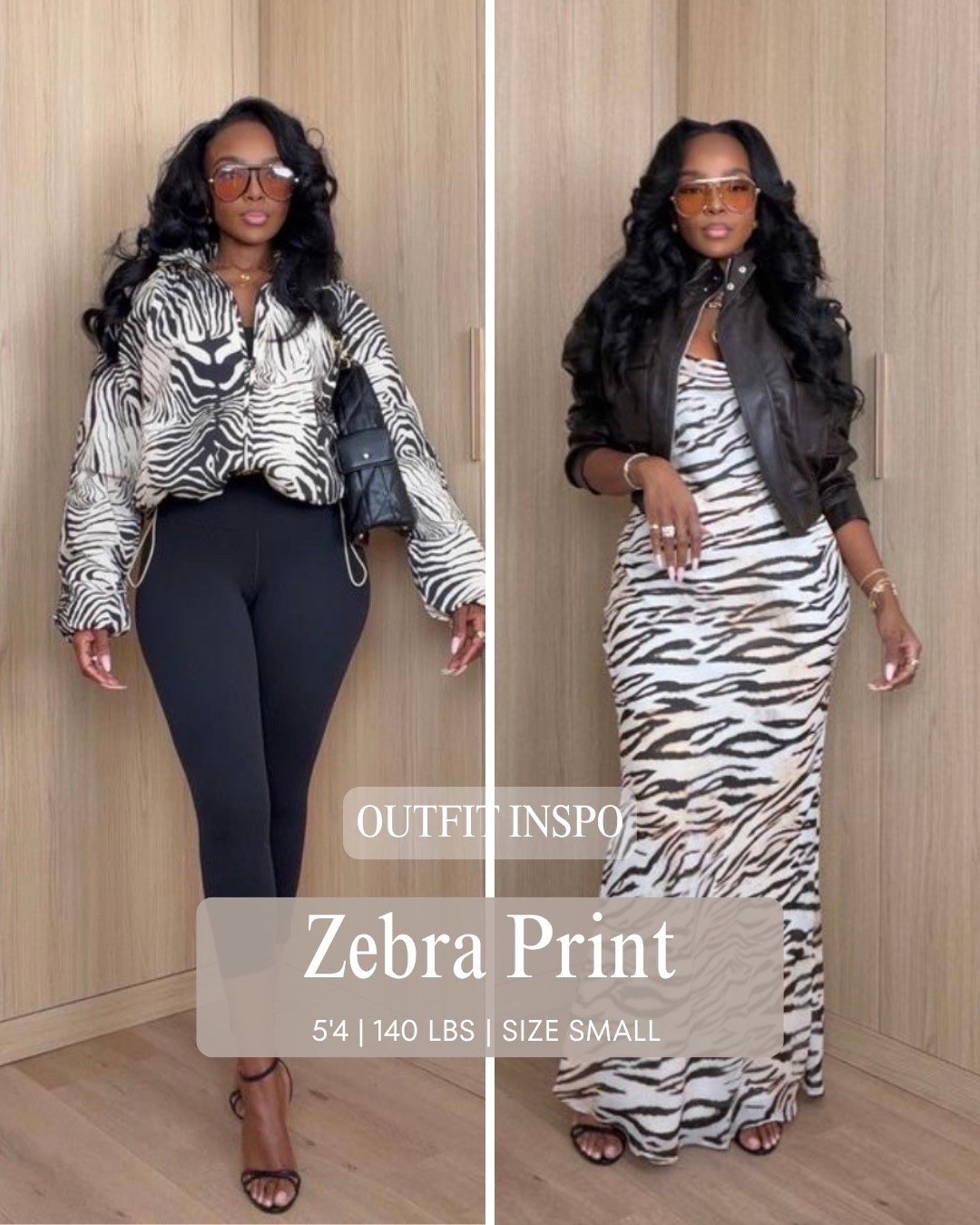 ZEBRA PRINT, TWO WAYS 🦓

Proof that one print can do both. Keep it sleek and simple with black, or go all in with a statement zebra maxi. Two completely different vibes, both SO good.

zebra print outfit, animal print outfit ideas, statement print outfit, zebra maxi dress, elevated going out style

Wearing: Size Small | 5’4” | 140 lbs | 34D-27-40

📲 Download the FREE LTK app & follow me (@kirasfashionfinds) to shop all my daily finds.

#LTKPetite #LTKStyle

#LTKgrwm #LTKootd
