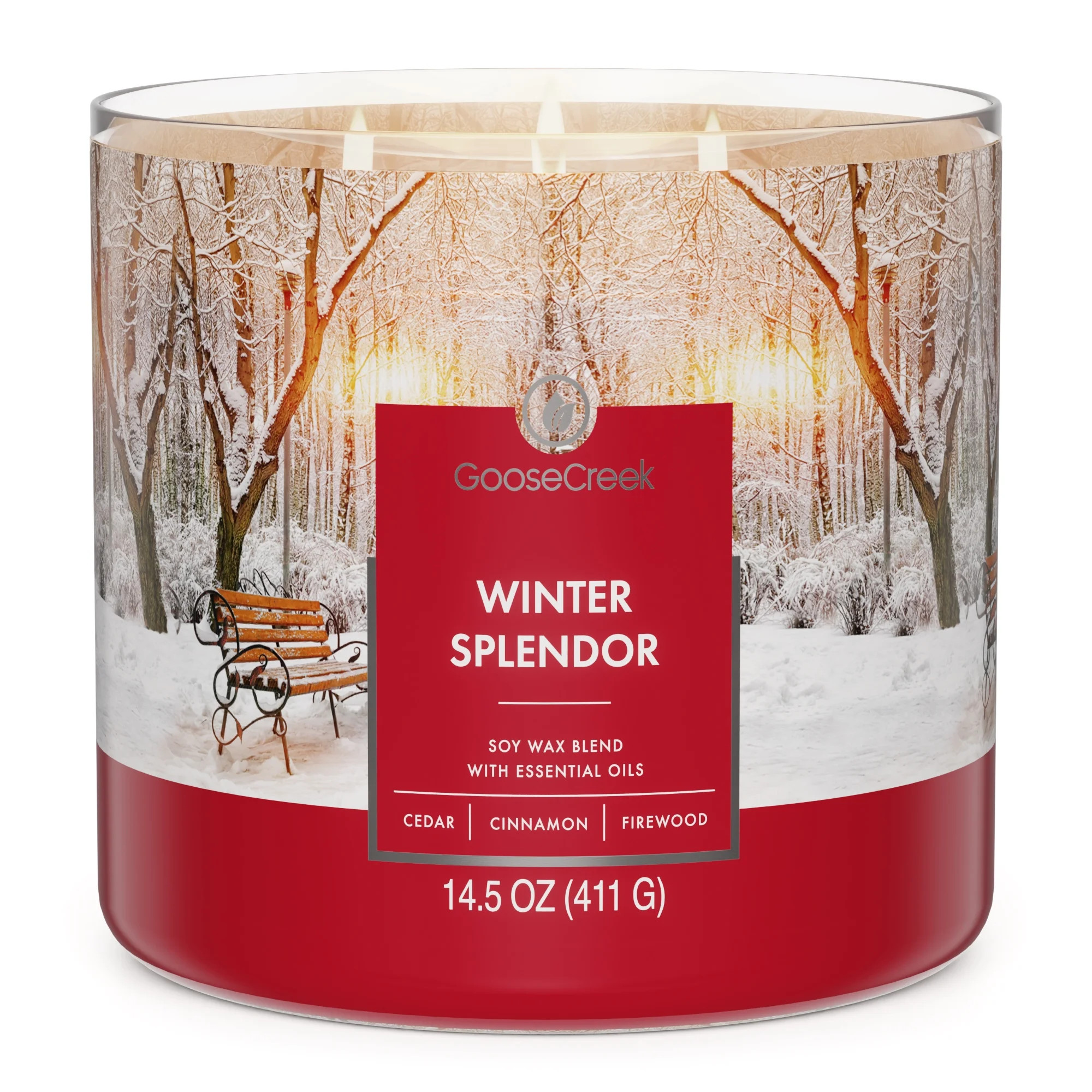 Goose Creek Winter Splendor Scented 3-Wick Jar Candle 14.5oz | Walmart (US)