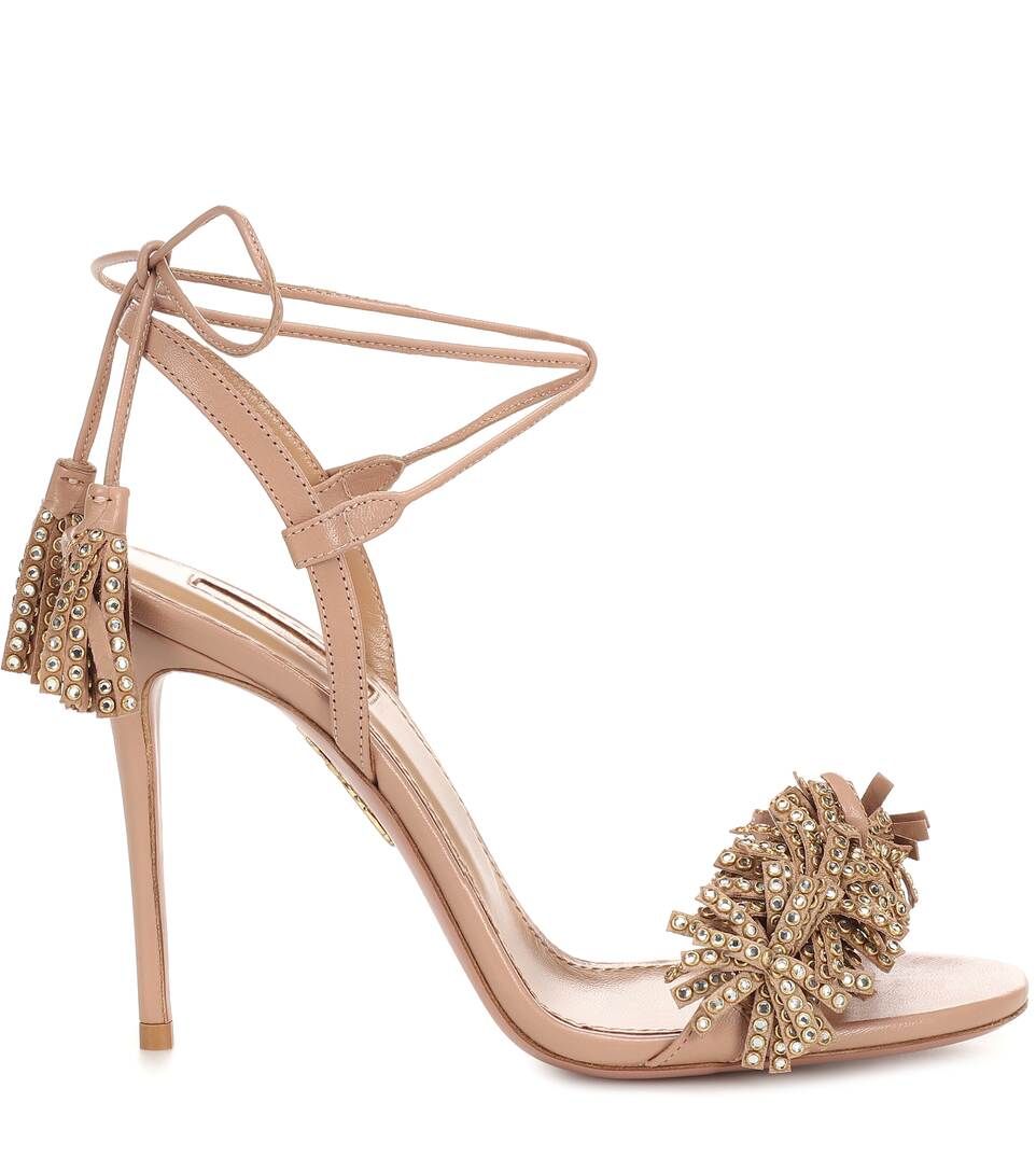 Wild Crystal 105 leather sandals | Mytheresa (US/CA)