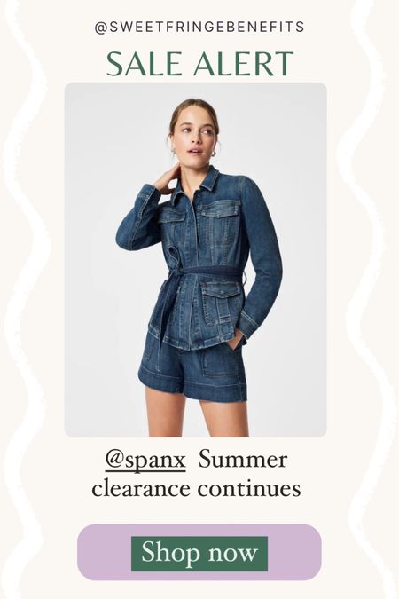 My picks on the spanx summer clearance that continues. I wear a size XL at spanx. You can use my code NANETTEXSPANX ON full price items for 10% off. 

Love this denim shirt jacket. Under $100!

#LTKFindsUnder100 #LTKOver40 #LTKSaleAlert