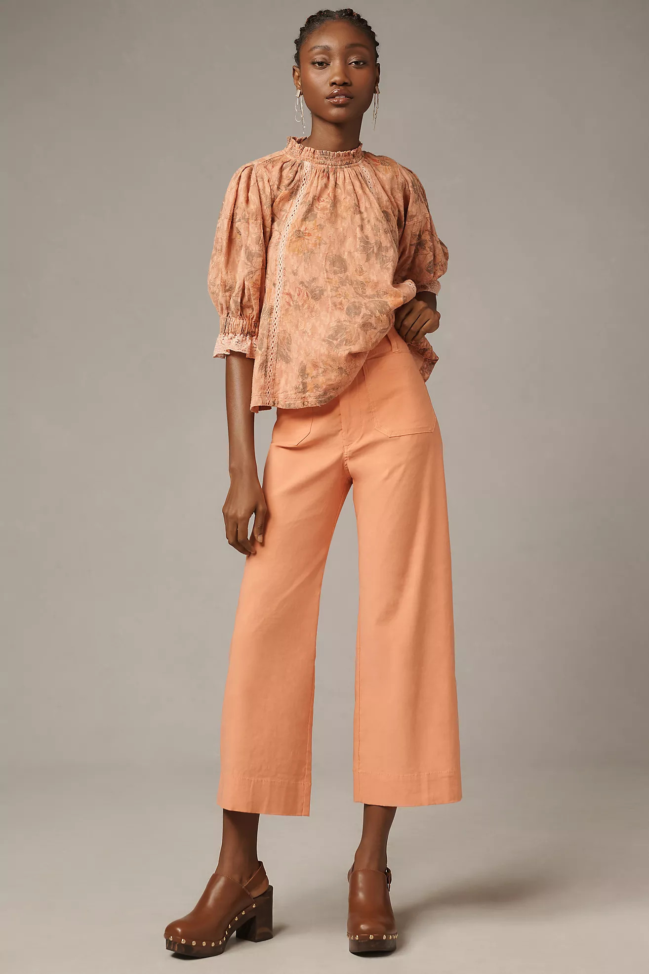 The Colette Cropped Wide-Leg Pants by Maeve: Magic Fabric Edition | Anthropologie (US)
