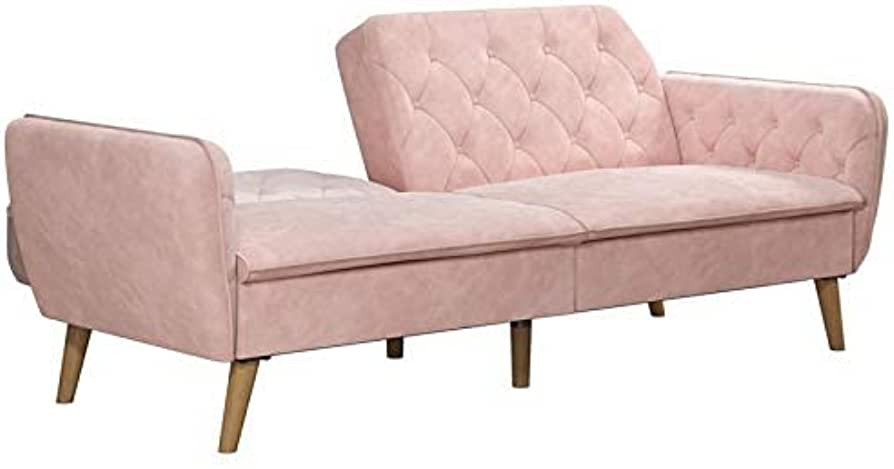 Novogratz Tallulah Memory Foam Futon, Pink | Amazon (US)