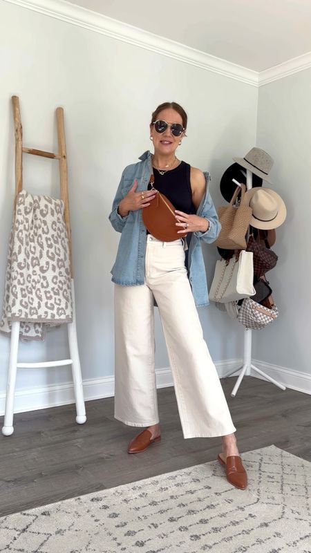 These @targetstyle wide leg pants are going viral and for good reason 👏🏼 they’re so flattering, endlessly versatile and hold everything in.



Target haul, target outfit, spring outfit ideas, wide leg crop pants, target fashion, business casual outfit, over 40 fashion, inclusive sizing, affordable fashion, wide leg jeans 



#LTKover40 #LTKSeasonal #LTKstyletip