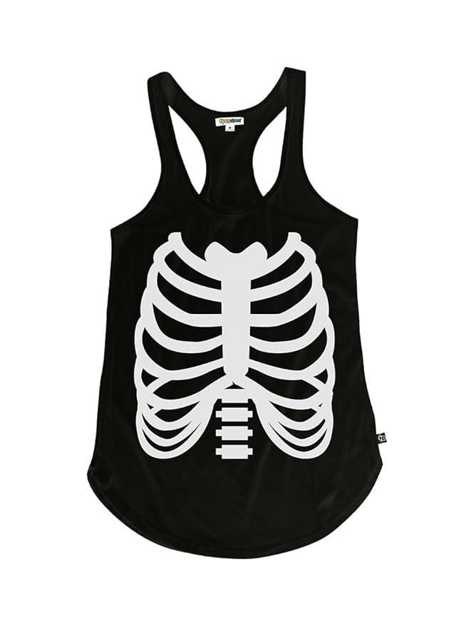 Tipsy Elves Women's Skeleton Halloween Costume Shirt - Skeleton Tank Top | Amazon (US)